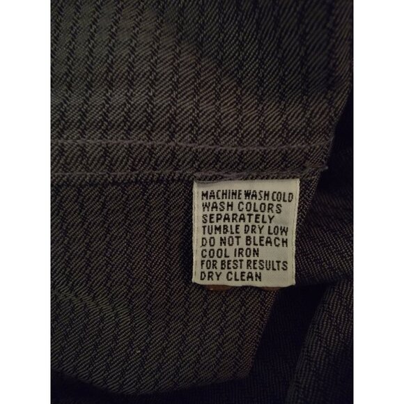 Tommy Bahama 100% Silk Men's Gray Check Long-Sleeve Button-Up Shirt Large - Picture 4 of 4